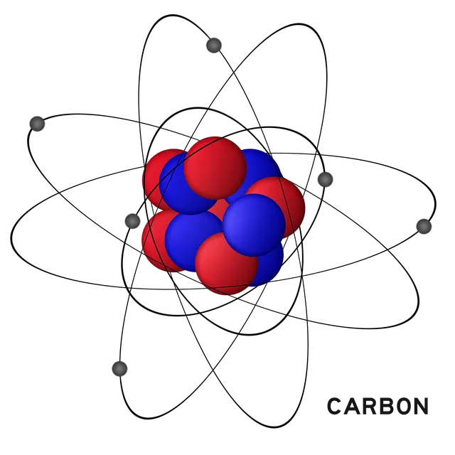 An image of a carbon atom.