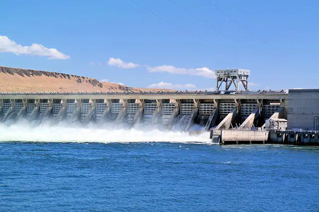 A hydroelectric dam.