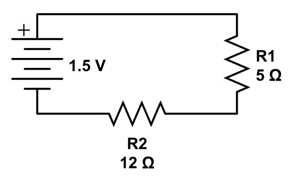 Two resistors in series.