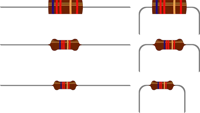 A collection of resistors.