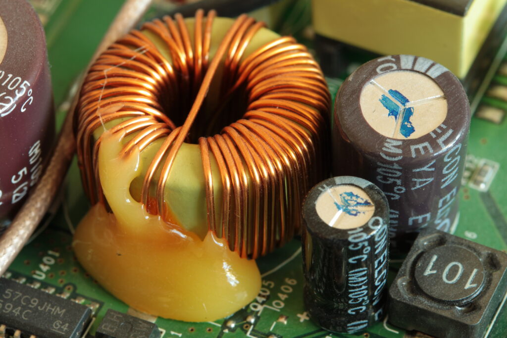 Inductors can be found in circuits like power supplies.