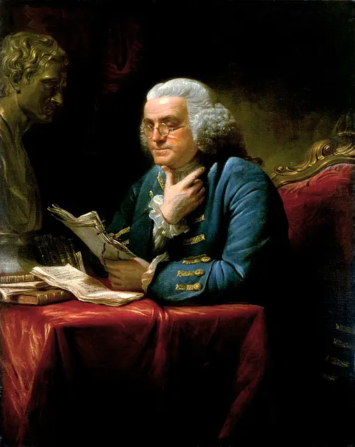Portrait of Benjamin Franklin by David Martin.