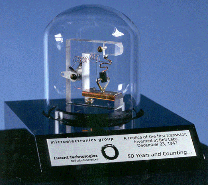 A replica of the first transistor.
