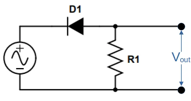 Positive Series Clipper Circuit Diagram