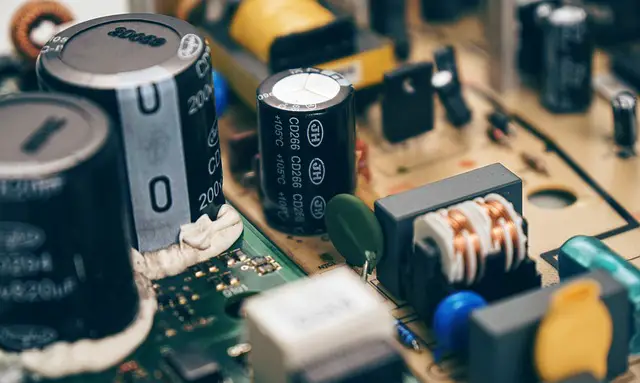 Resistors, capacitors, and inductors in electric circuit.