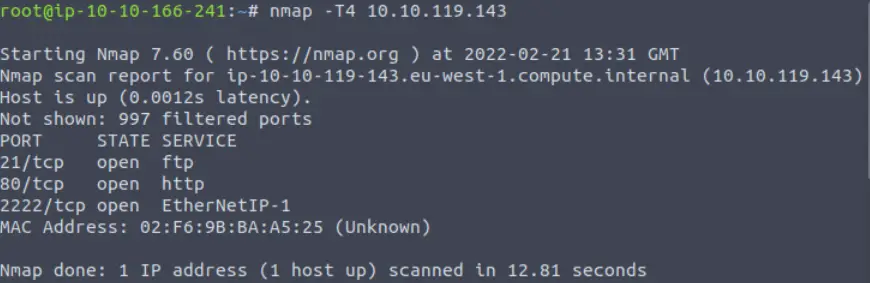 Using nmap to enumerate SMB on TryHackMe Kenobi