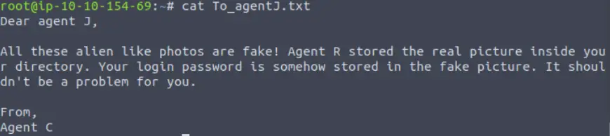 Output of To_agentJ.txt on Agent Sudo.