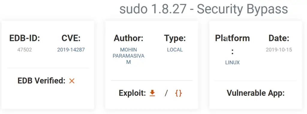 CVE Agent Sudo.