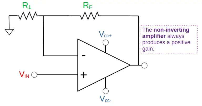 Non-Inverting Op Amp - Electronics Reference