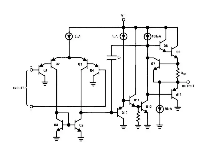 LM324 op amp schematic