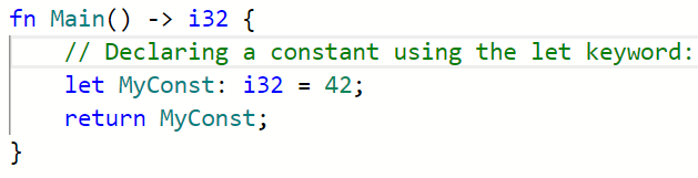 Declaring a constant in carbon language