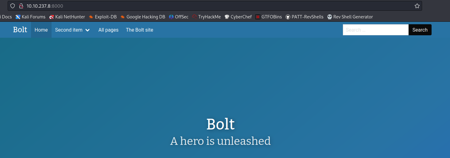 TryHackMe - Bolt - Walkthrough and Notes - Electronics Reference