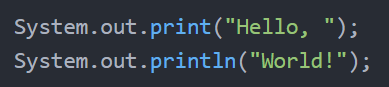 Printing in Java