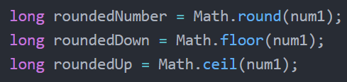 Number rounding in Java.